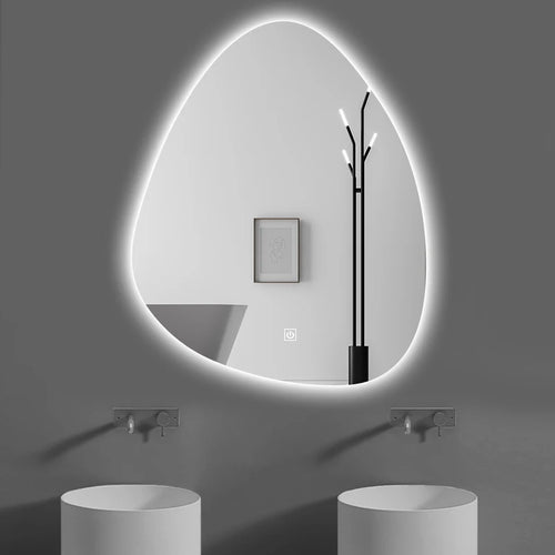 miroir intelligent multifonction avec haut-parleur bluetooth et led réglable - vue 3 sur 13