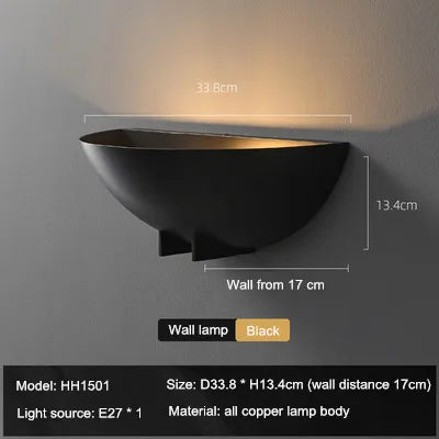 lampe de chevet en cuivre pour décoration intérieure élégante
