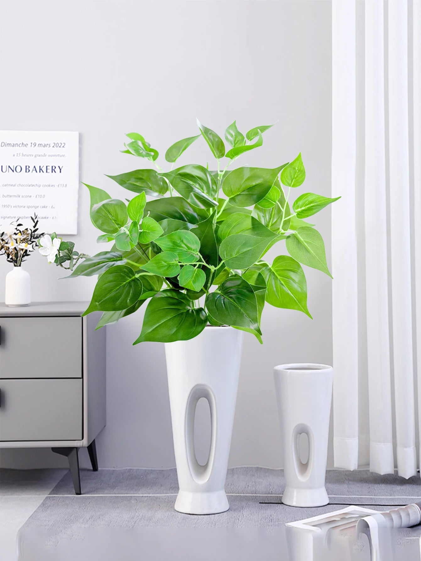 plantes artificielles scindapsus décoratives pour intérieur et extérieur - vue 4 sur 9