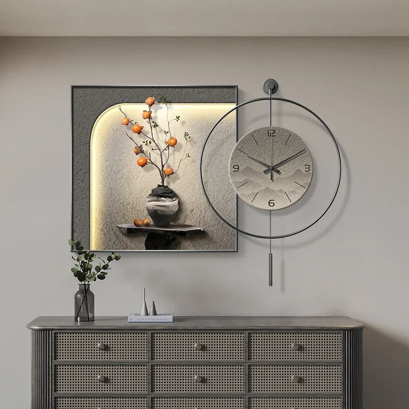 horloge murale au design unique et esthétique pour décoration moderne - vue 5 sur 12