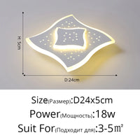 plafonnier led encastré acrylique créatif étoilé simple balcon