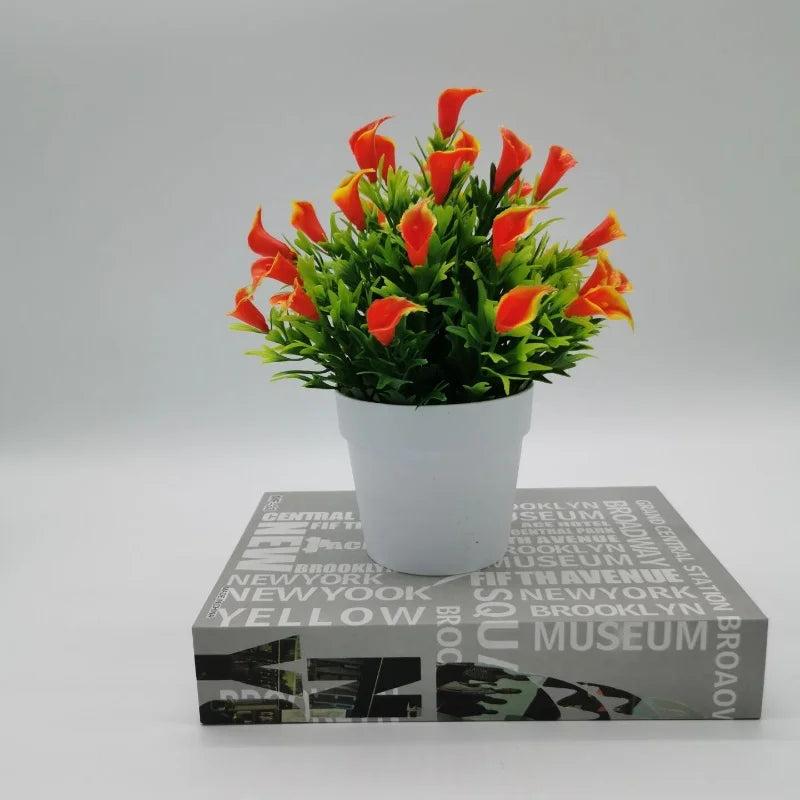 plante artificielle bonsaï fleur en pot décoration intérieure et extérieure - vue 13 sur 13