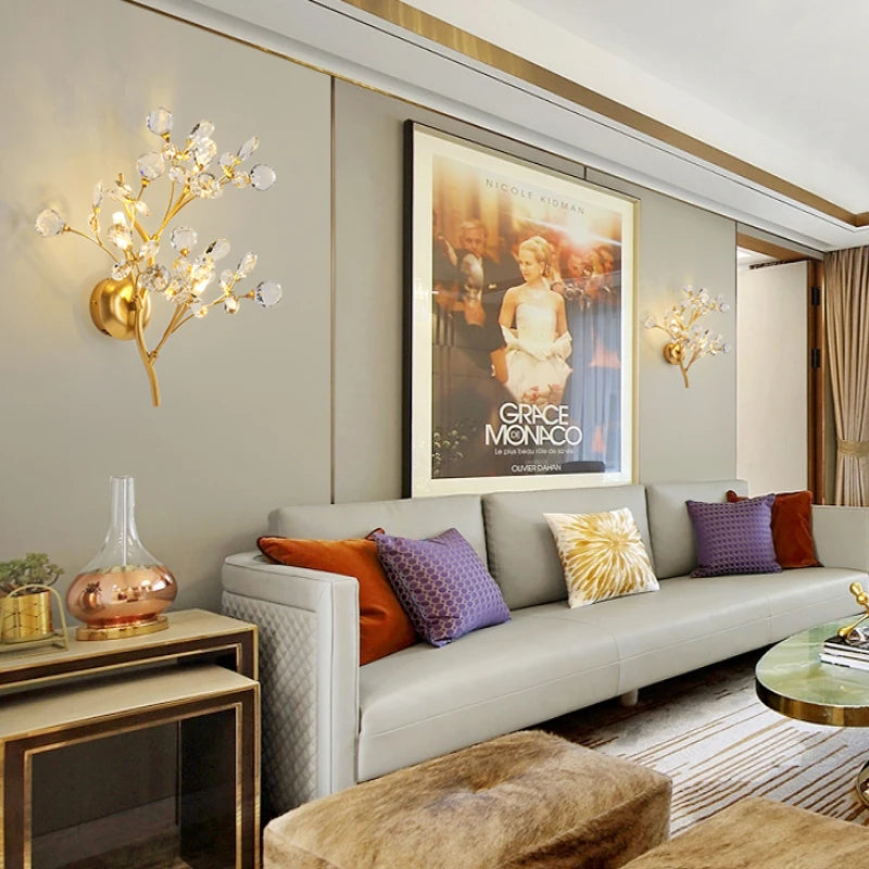 applique murale en cristal design créatif moderne luxe - vue 4 sur 7