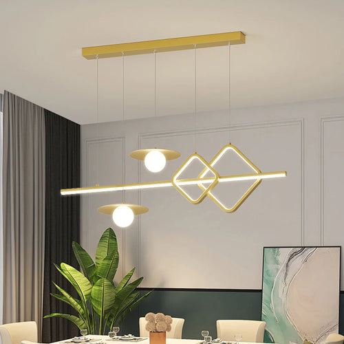 lustre nordique géométrique créatif pour restaurants et bars - vue 2 sur 18