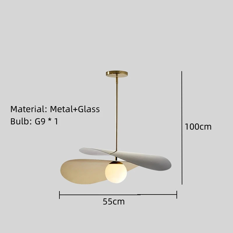 suspension en métal et verre pour bar boutique et cuisine