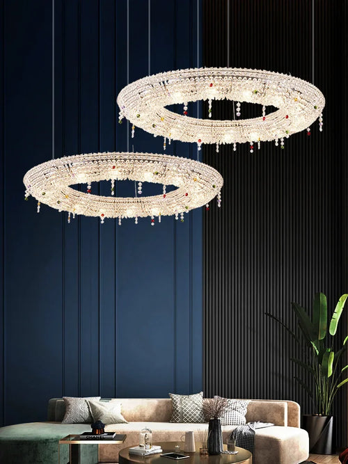suspension luxe cristal bateau éclairage design moderne décoratif - vue 4 sur 18