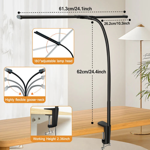 Lampes de bureau Led à Double tête - vue 3 sur 7