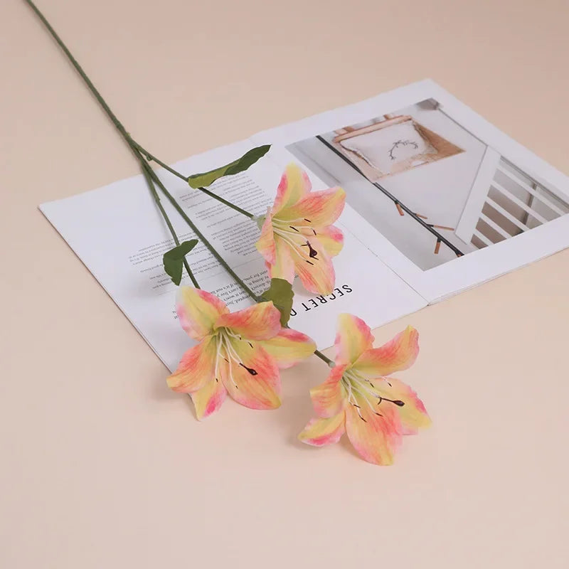 fleurs en soie lys décoratif pour intérieur et extérieur - vue 12 sur 15