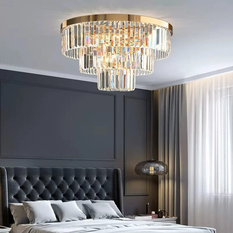 lustre en cristal luxe pour décoration intérieure et éclairage élégant - vue 5 sur 10