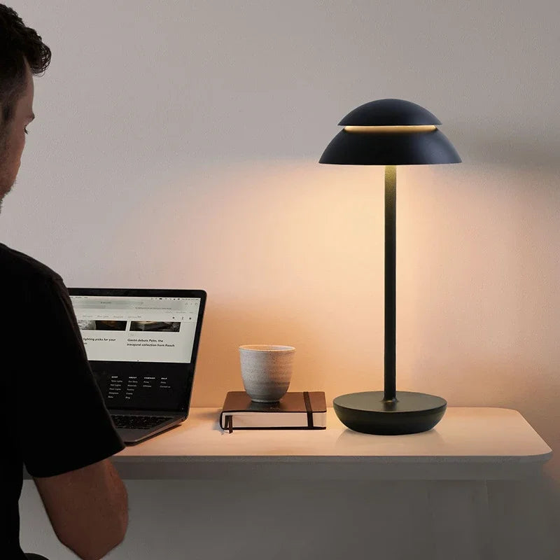 lampe rechargeable vintage led usb sans fil veilleuse portable - vue 4 sur 11