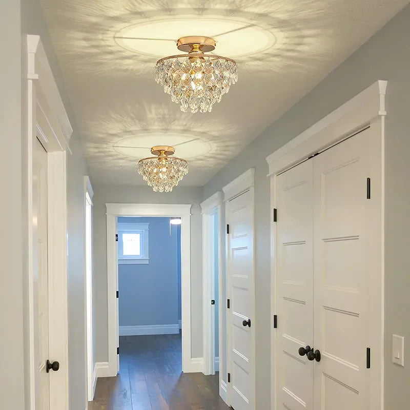 plafonnier moderne en cristal pour intérieur élégant et raffiné - vue 4 sur 9