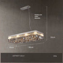 plafonnier led cristal doré chromé intensité variable design moderne