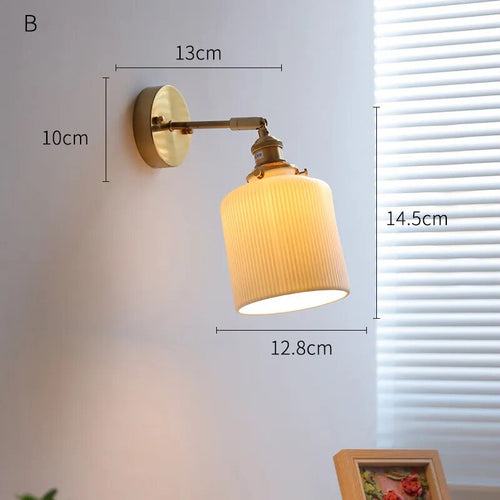 applique murale led iwhd nordique japonaise - vue 20 sur 23