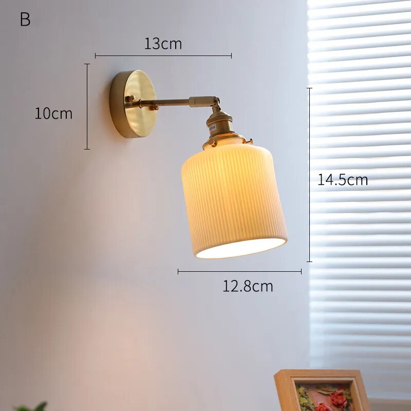 applique murale led iwhd nordique japonaise - vue 19 sur 23