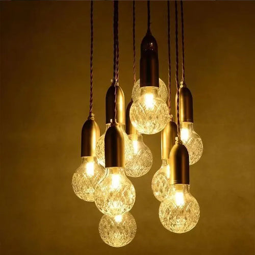 lustre en verre pour restaurant et bar élégant - vue 5 sur 16