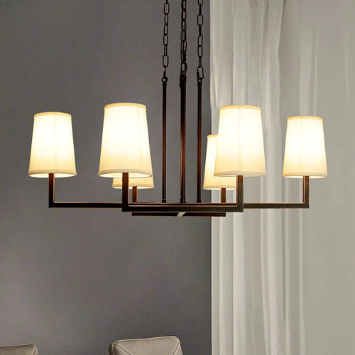 lustre industriel américain vintage loft créatif suspendu - vue 4 sur 5