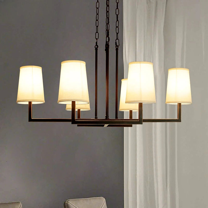 lustre industriel américain vintage loft créatif suspendu - vue 4 sur 5