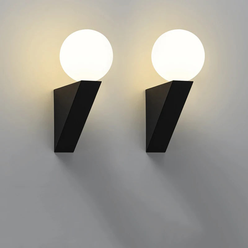applique murale moderne en verre pour intérieur avec éclairage led - vue 5 sur 8