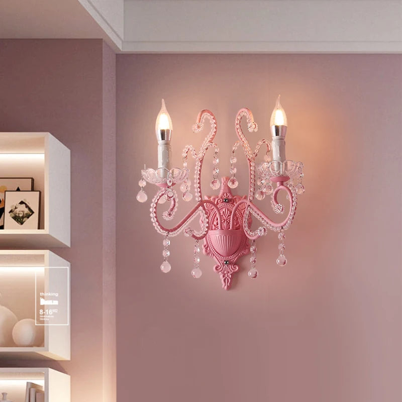 applique murale LED cristal scandinave créatif pour chambre enfants - vue 4 sur 8