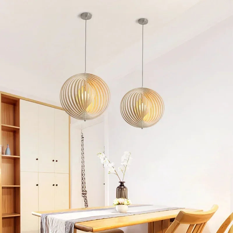 lustre lunaire rotatif design style nordique pour décoration intérieure - vue 5 sur 12
