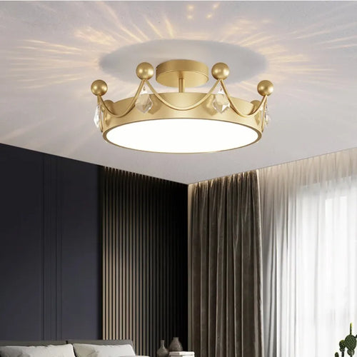 plafonnier minimaliste en cristal design scandinave luxe - vue 4 sur 7