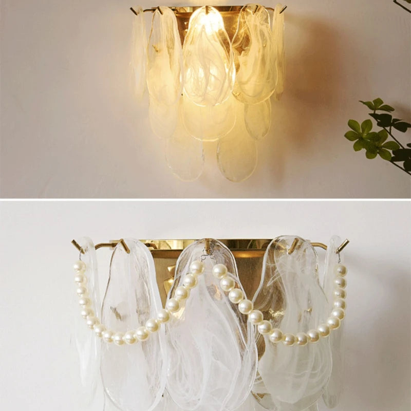 applique murale en verre à led pour décoration moderne intérieure - vue 4 sur 15