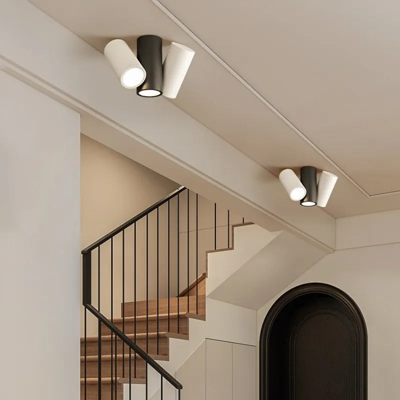 Spot LED simple et moderne lampe couloir escalier porche étude lumière cuisine salle à manger éclairage restaurant projecteur intérieur - vue 4 sur 14