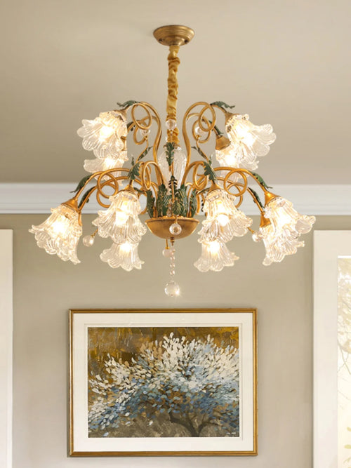 lustre en cristal rustique pour éclairage intérieur industriel - vue 6 sur 9