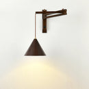 applique murale pliable vintage japonaise avec interrupteur led