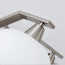 Lustre led métal nickel moderne