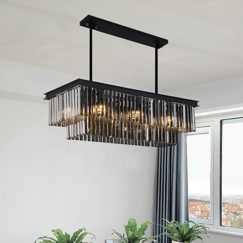lustre moderne en cristal pour un éclairage élégant intérieur - vue 2 sur 6
