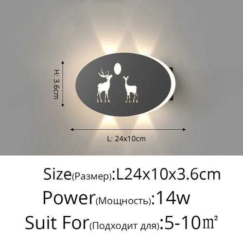 applique murale led double tête style nordique pour hôtel - vue 11 sur 12
