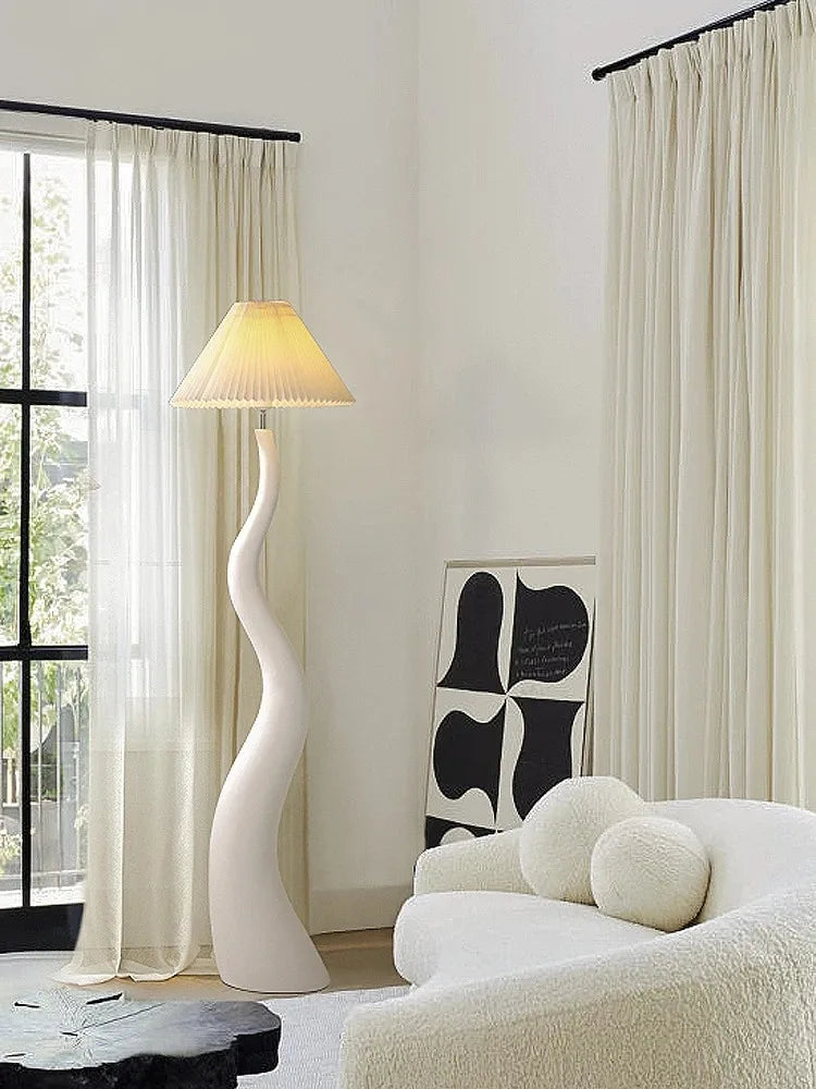 lampadaire design en résine LED pour ambiance moderne - vue 5 sur 8