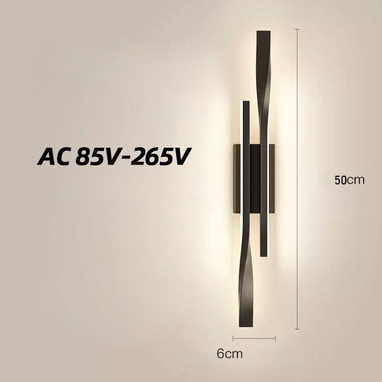 lampe chevet moderne nordique salon tv applique - vue 4 sur 9
