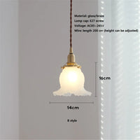 lustre loft suspension verre nordique rétro suspensions luminaire