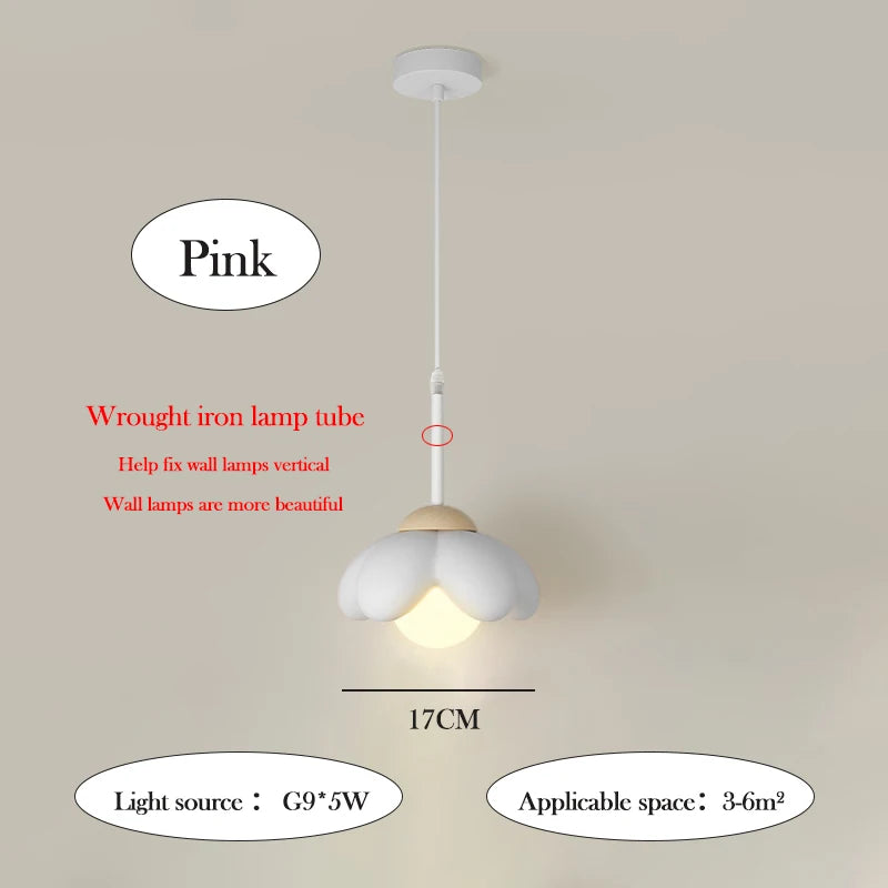 suspension moderne en forme de fleur pour chambre enfant - vue 8 sur 10