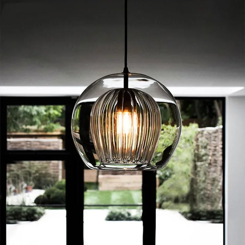 suspension en verre nordique moderne pour décoration intérieure - vue 3 sur 15
