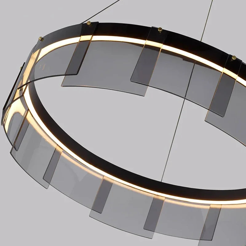 suspension en verre moderne pour un éclairage élégant et minimaliste - vue 5 sur 9