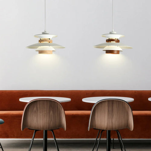 lustre moderne en forme de parapluie avec lumière colorée - vue 4 sur 12