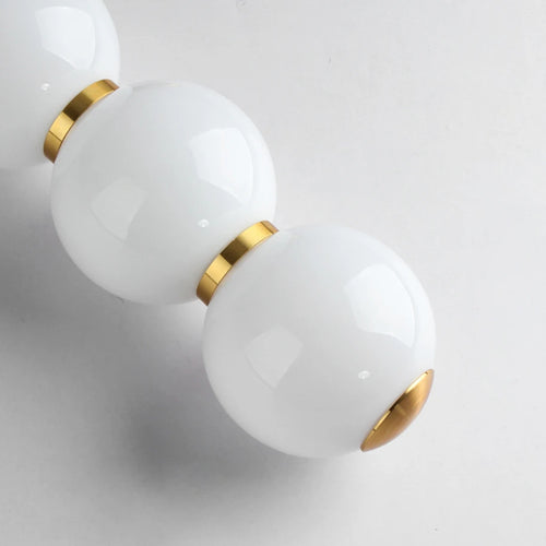 Suspension design à led boule verre or brillant - vue 6 sur 6