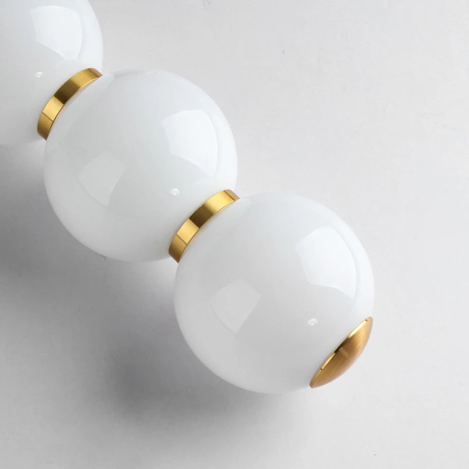 Suspension design à led boule verre or brillant - vue 5 sur 6