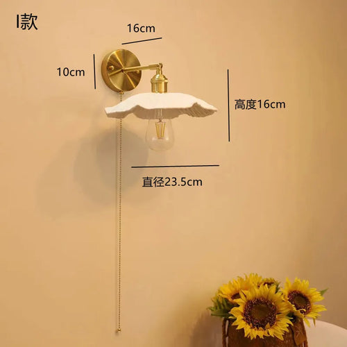 applique murale led antique avec interrupteur à tirette - vue 11 sur 10