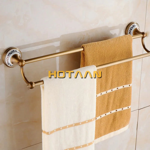 ensembles daccessoires en laiton massif pour salle de bain rétro - vue 5 sur 20