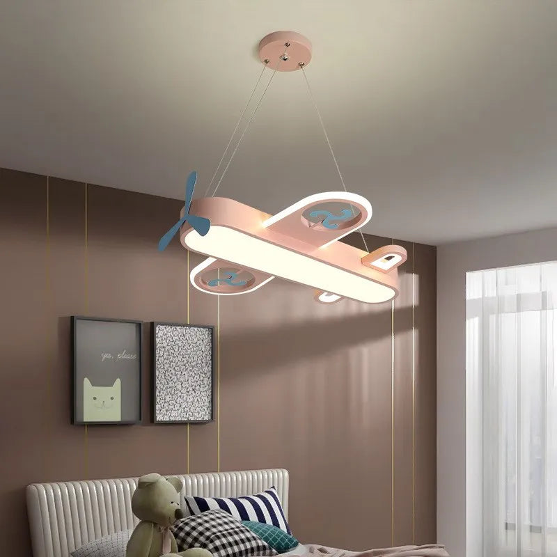 appliques suspendues led pour enfants en bois et métal - vue 3 sur 18