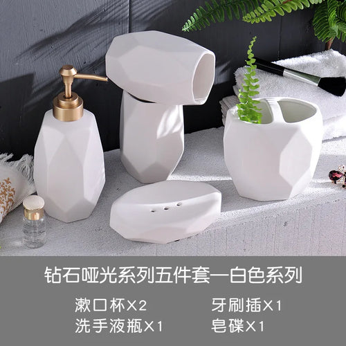 ensemble de toilette en céramique pour salle de bain - vue 9 sur 8