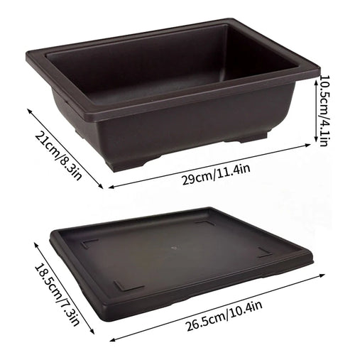 pots de fleurs rectangulaires imitation argile pour jardin extérieur - vue 24 sur 30