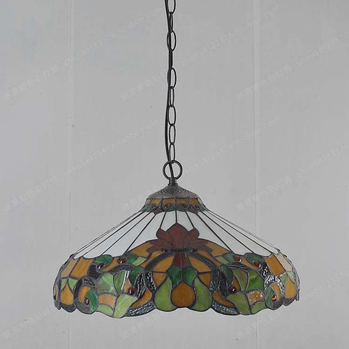 lampe à poser tiffany style européen éclairage nostalgique hôtel - vue 6 sur 6