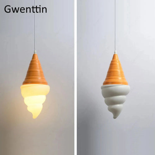 suspension créative en forme de crème glacée moderne - vue 6 sur 15
