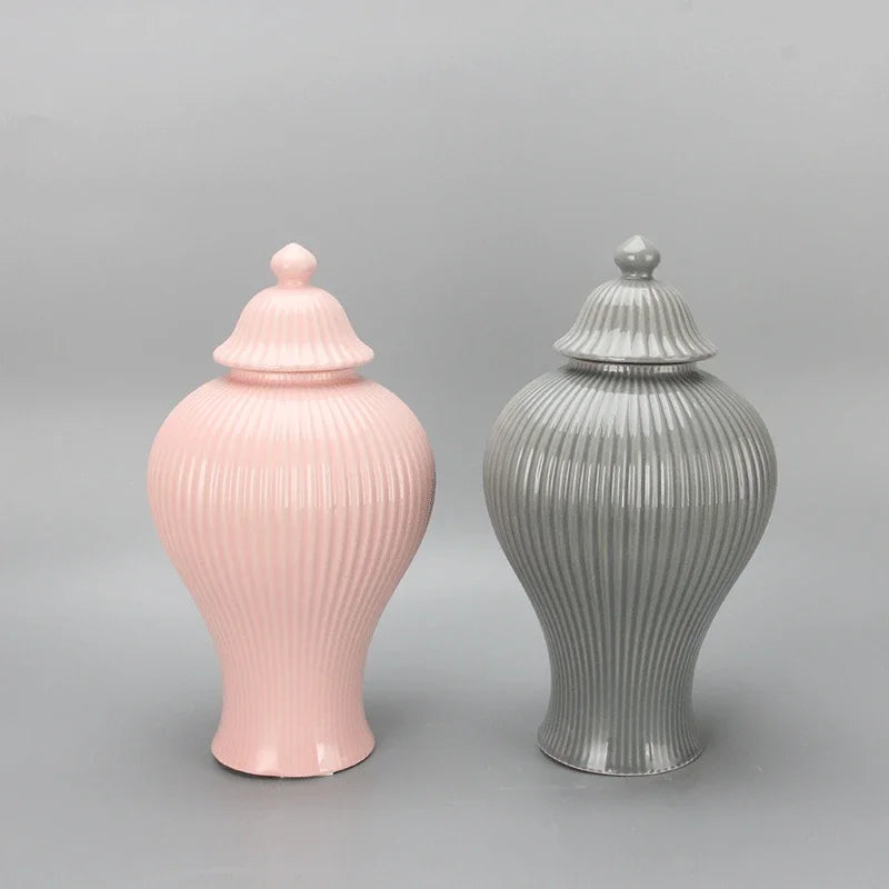 pot en céramique décoratif pour thé et gingembre avec couvercle - vue 2 sur 12