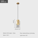 suspension moderne en cuivre pour décoration intérieure élégante